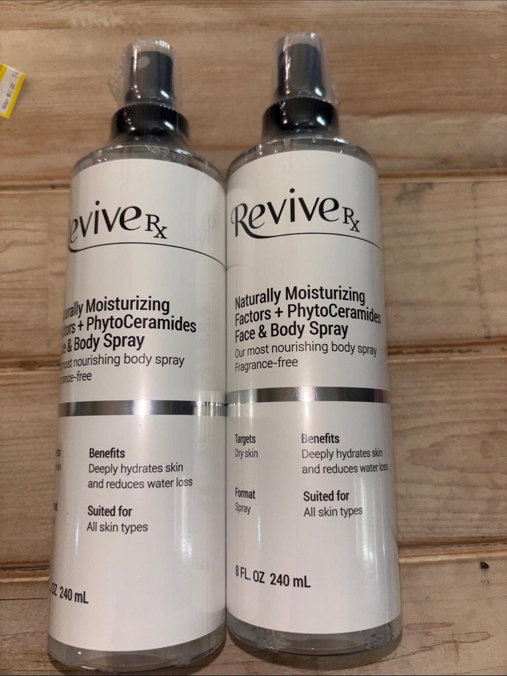 ReviveRx Naturally Moisturizing Face & Body Spray - set of 2 (740)
